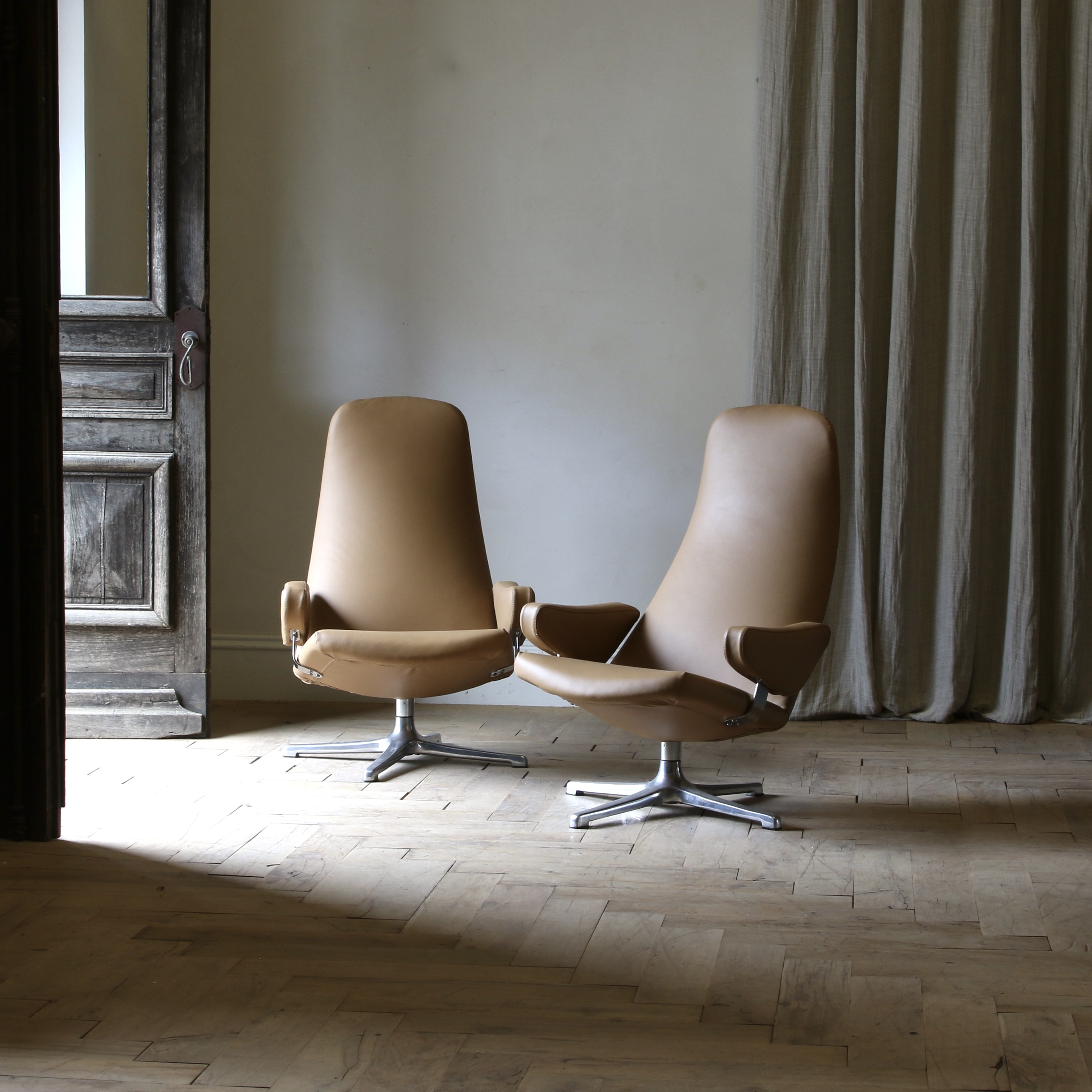 Mid-Century Swivel Armchairs