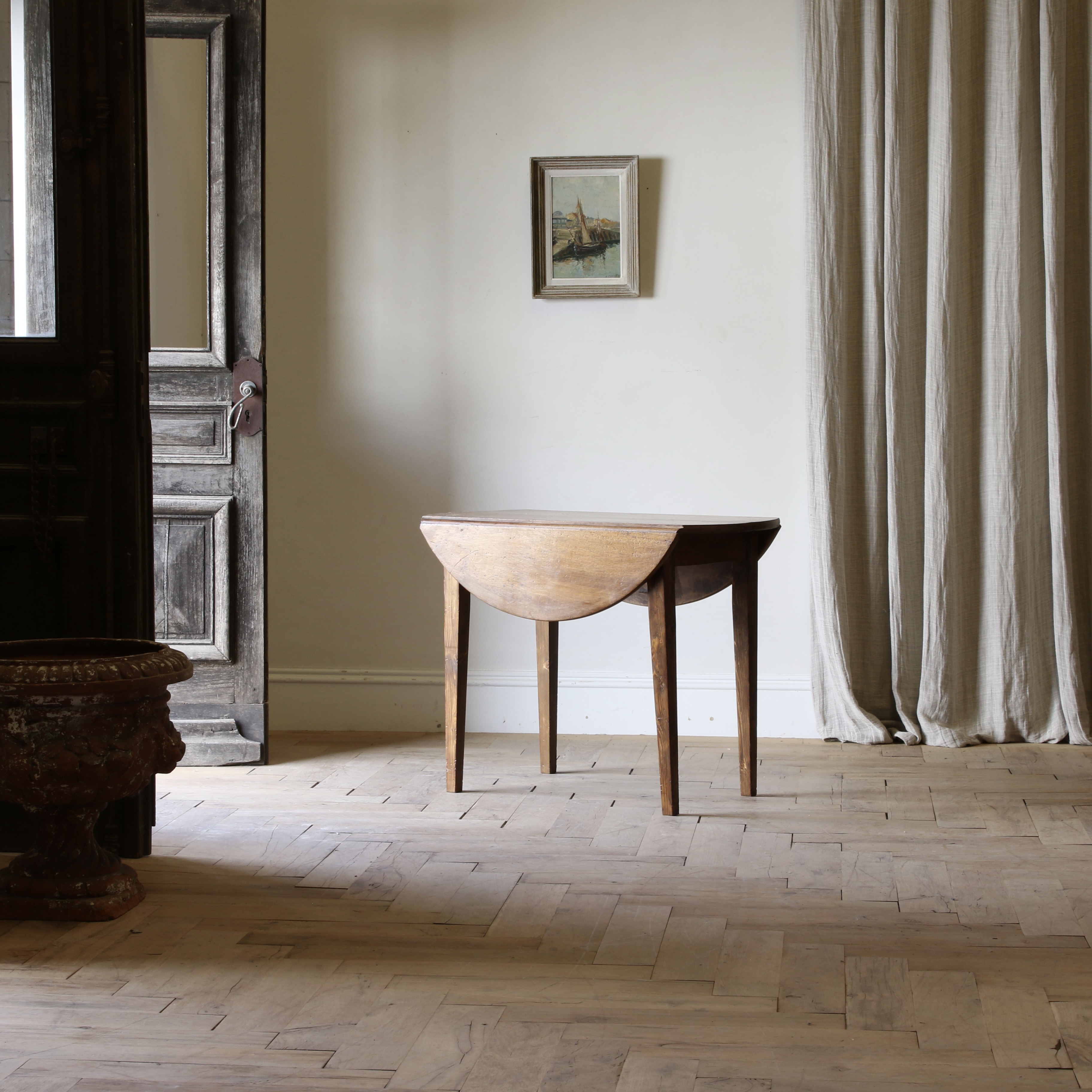 French Provincial Drop Side Dining Table