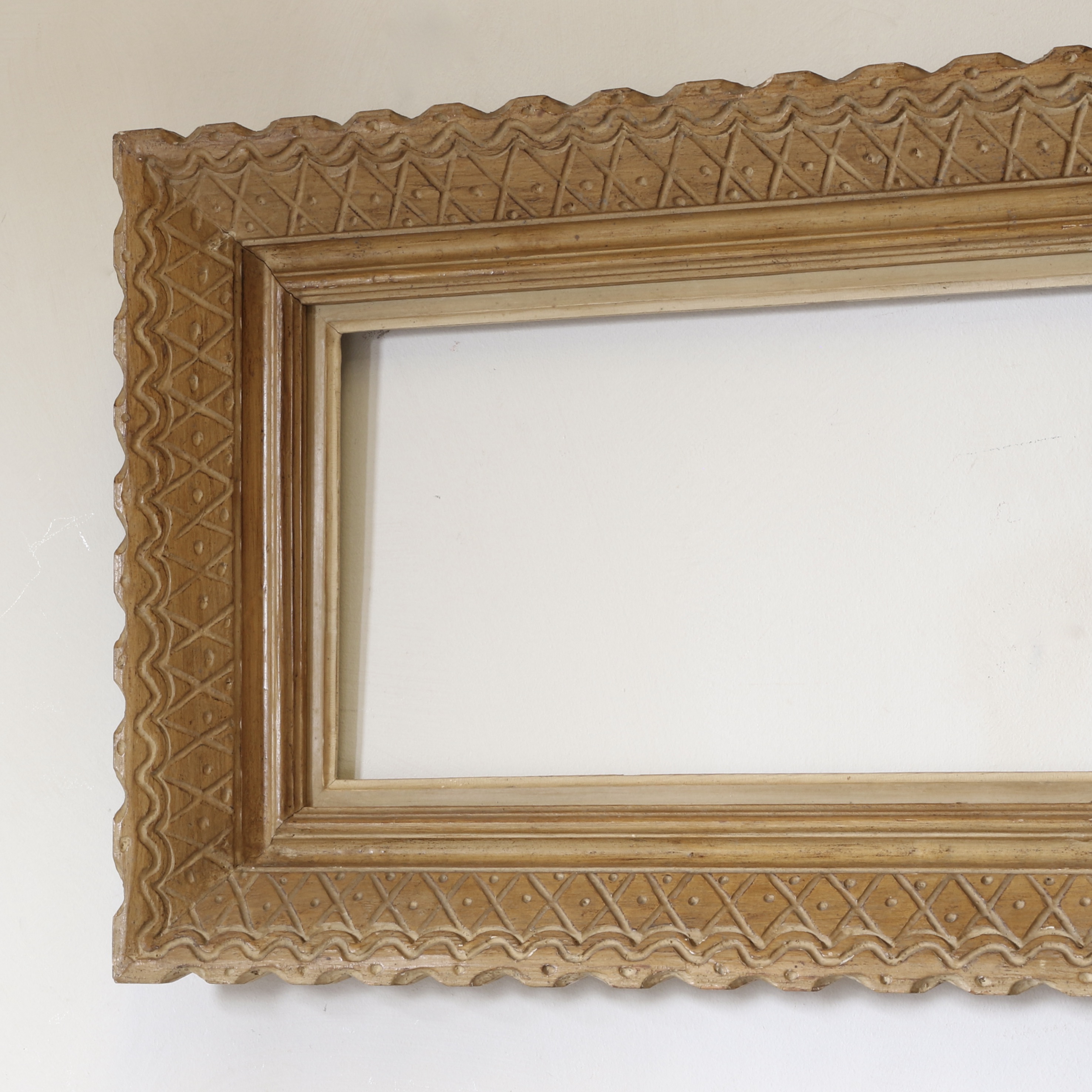 E. Bouche Carved Picture Frame