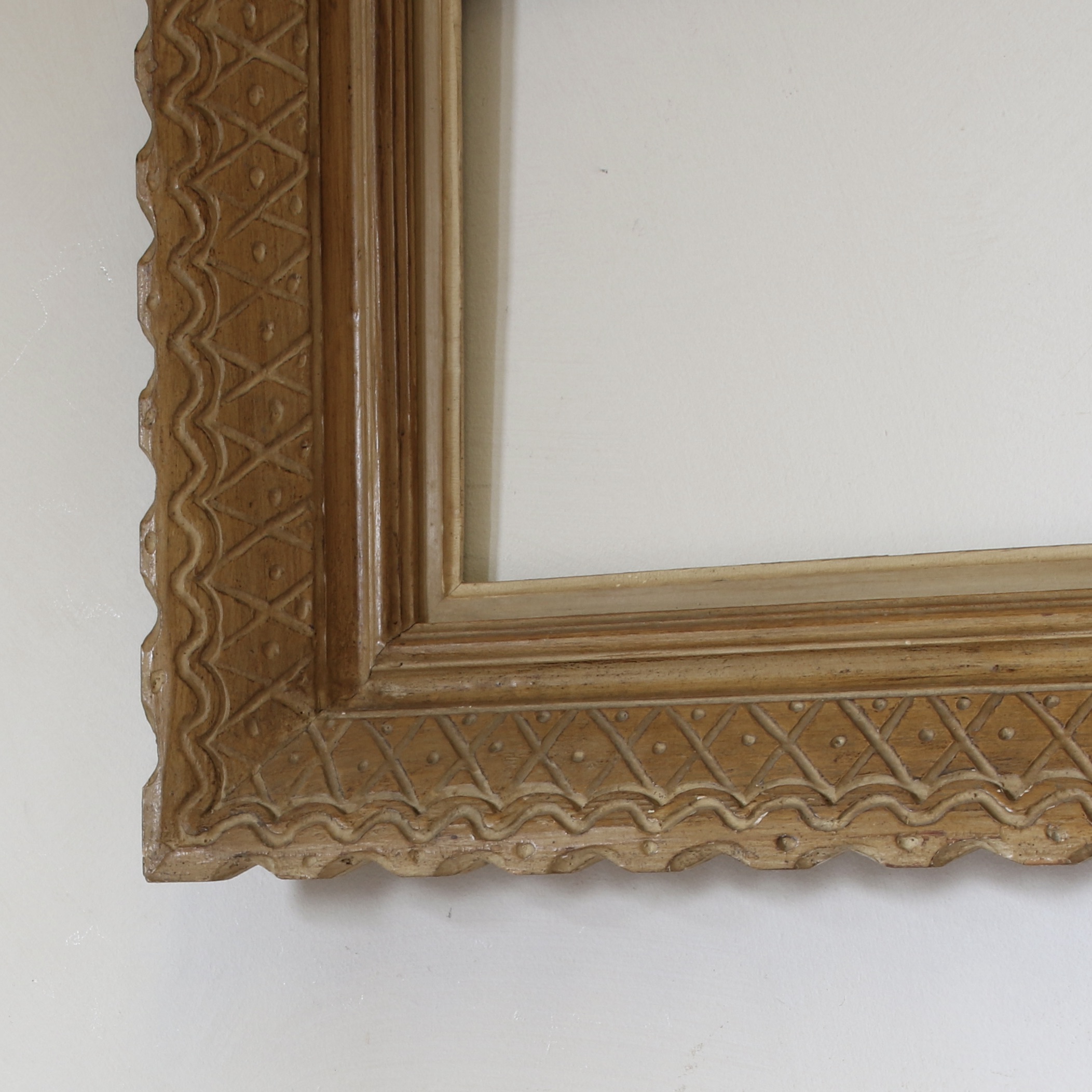 E. Bouche Carved Picture Frame