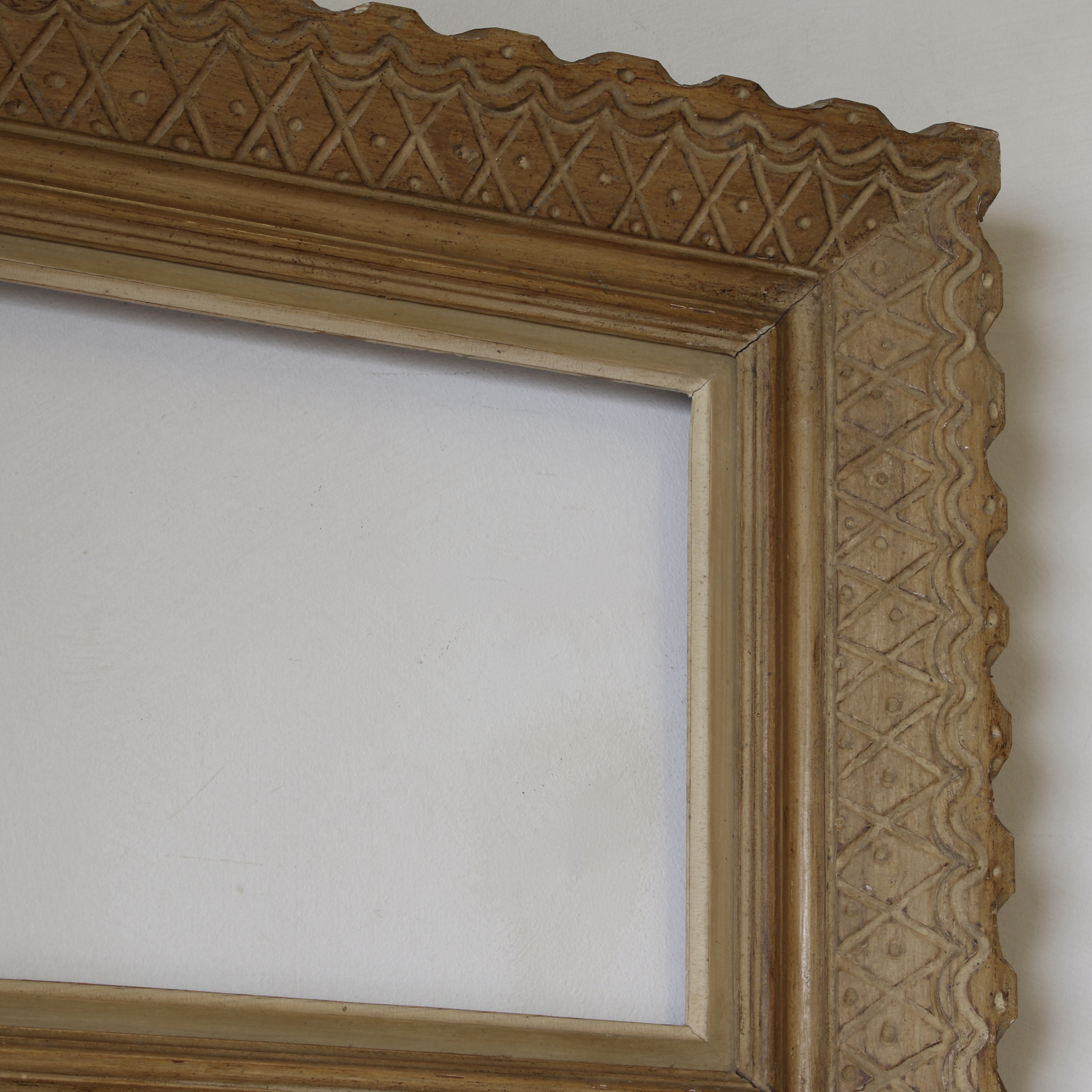 E. Bouche Carved Picture Frame
