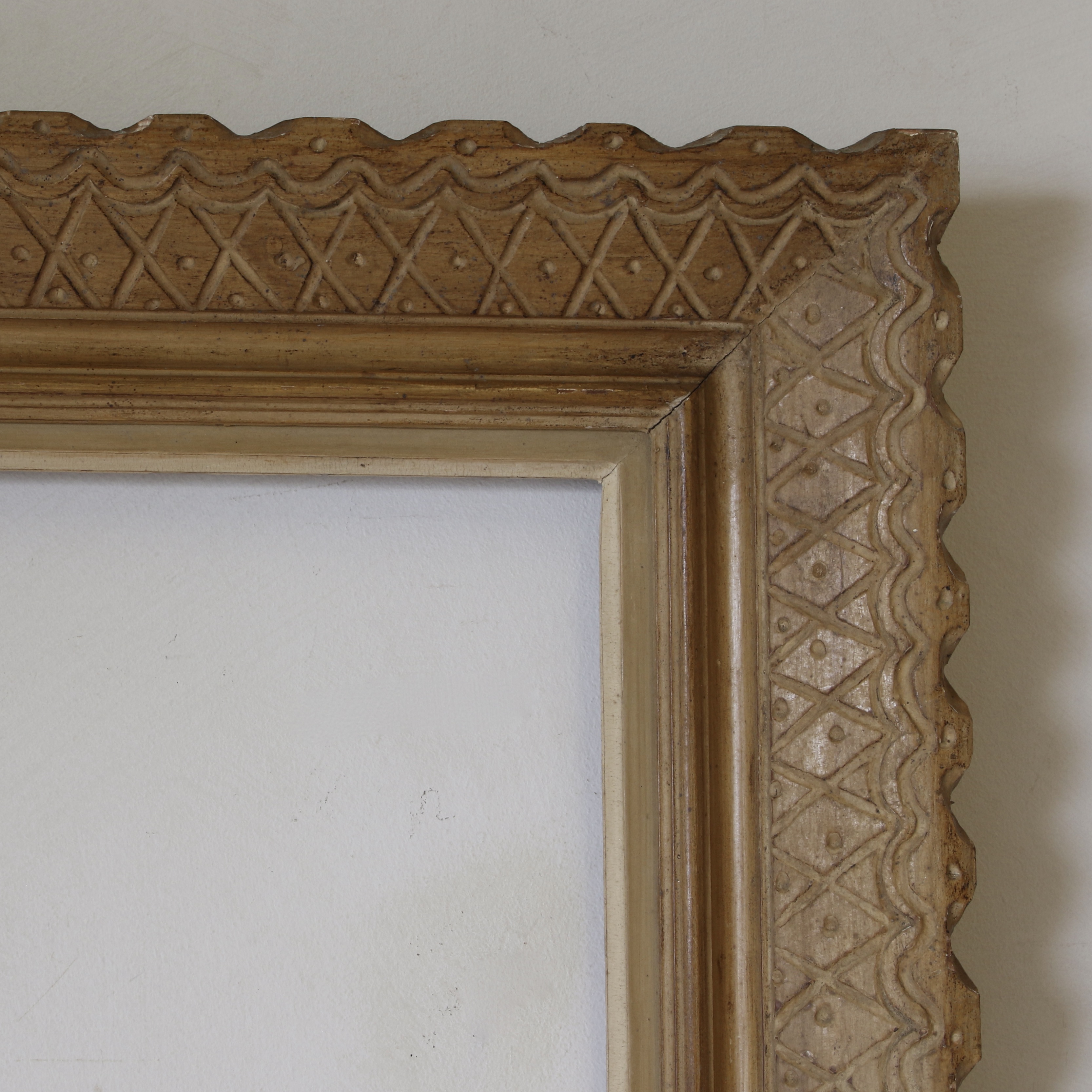 E. Bouche Carved Picture Frame