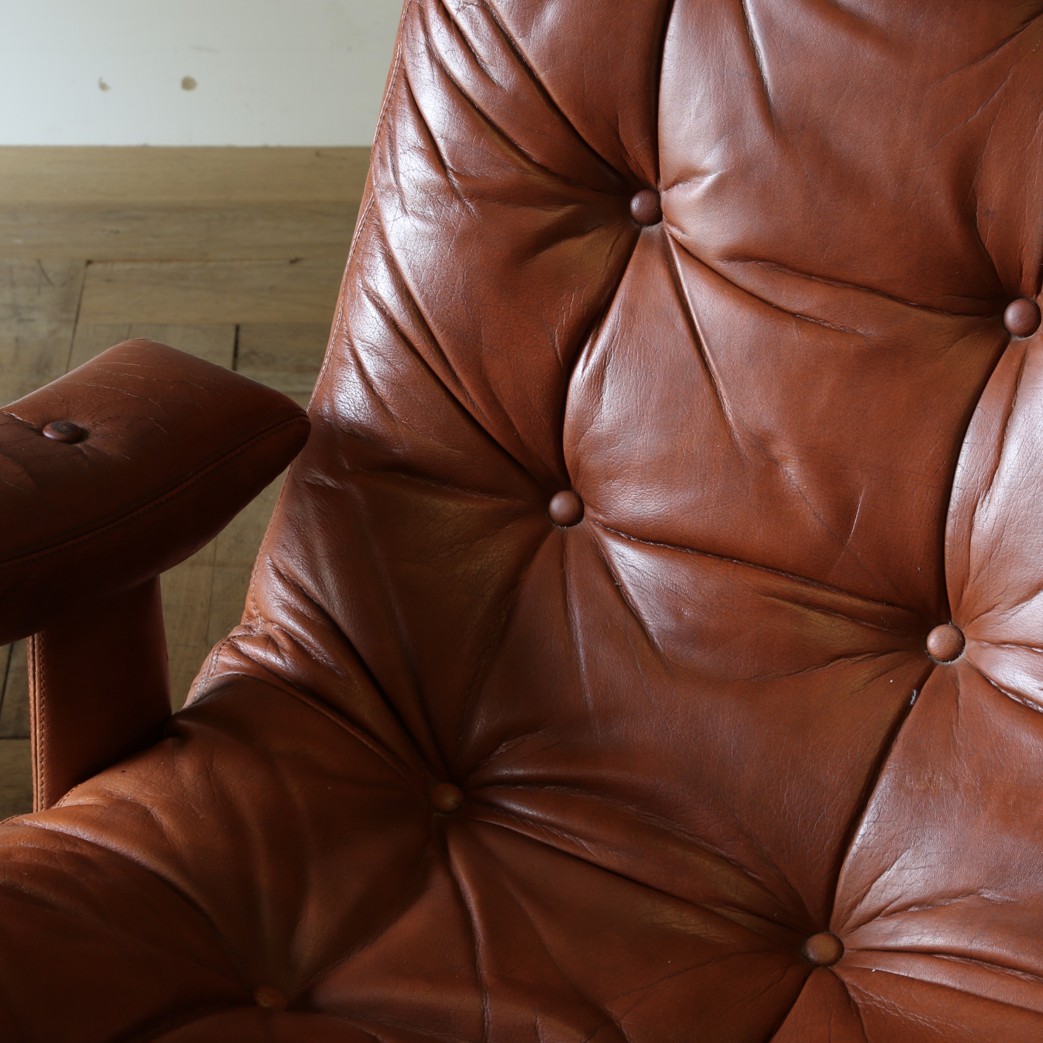 Pair of Leather Armchairs by Göte Mobler