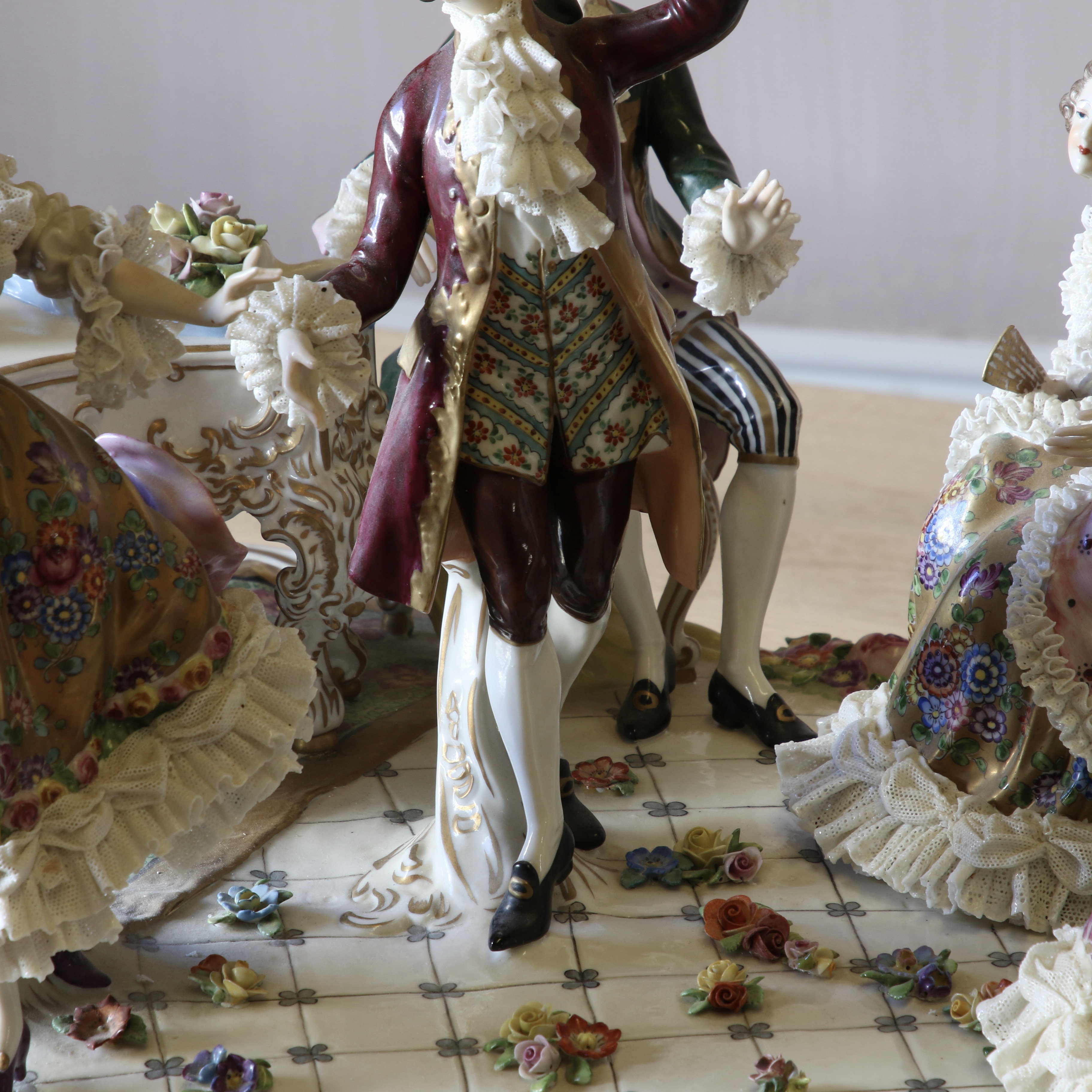 Dresden Porcelain Group of 