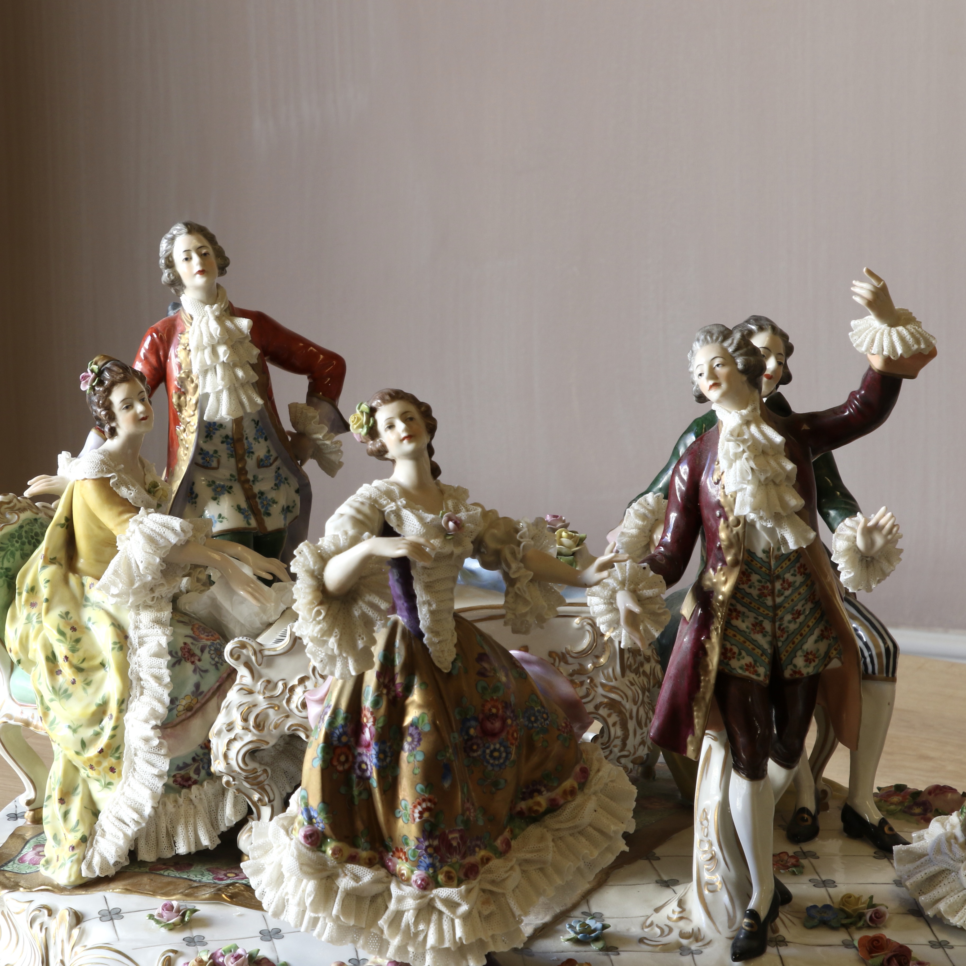 Dresden Porcelain Group of 