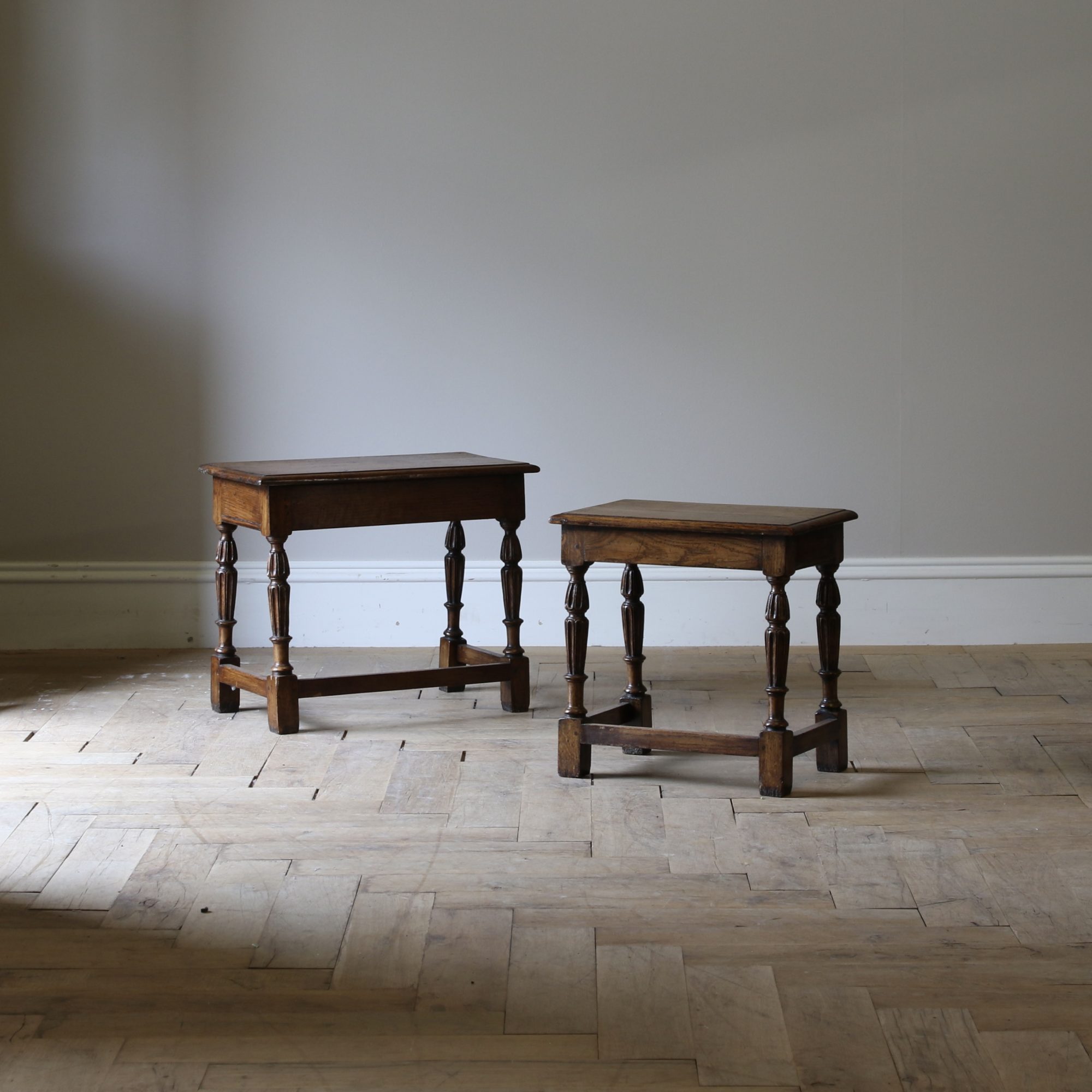 John Stephens & Company | Pair of Jointed Stools (Stock Number 151-92)