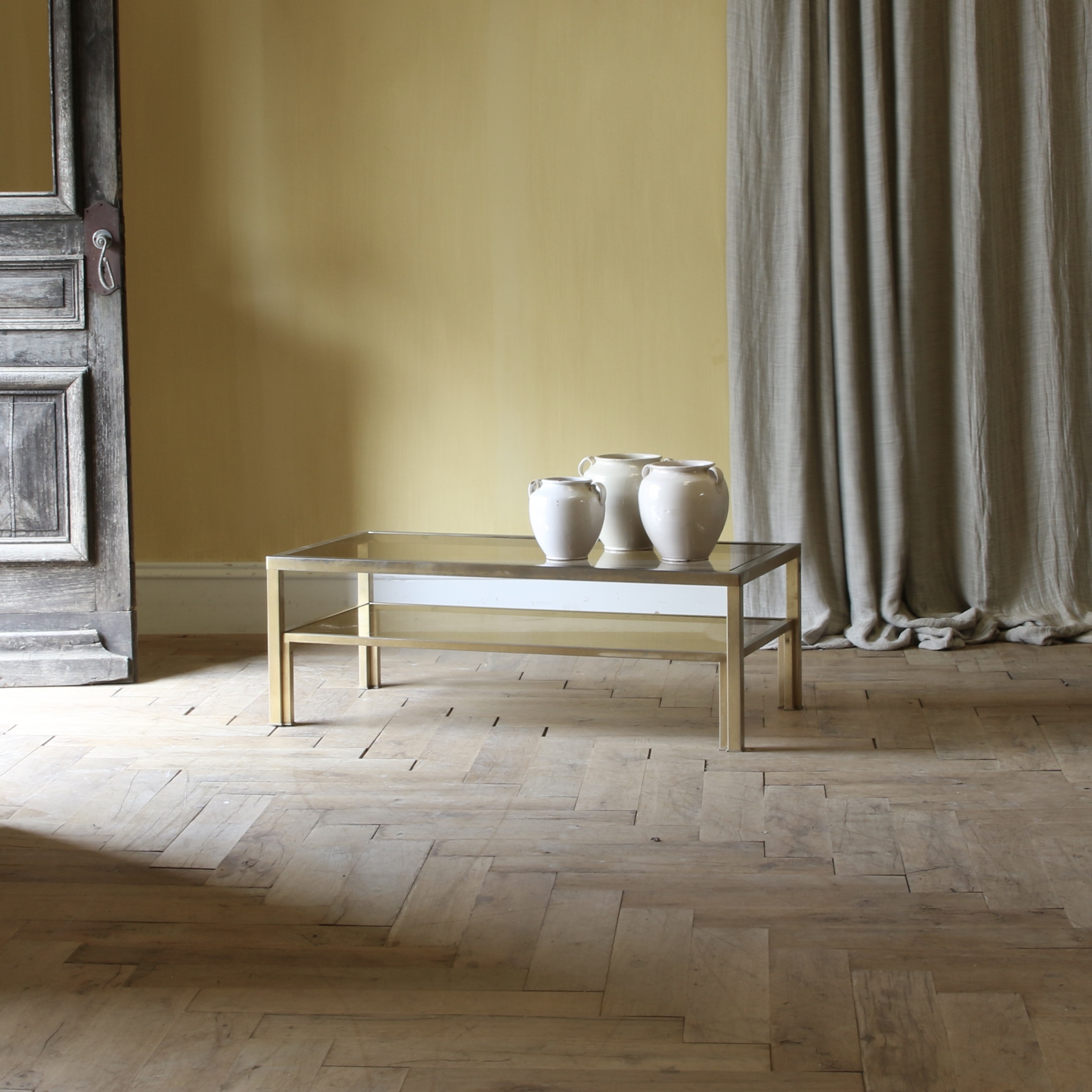 154-12 - Brass Coffee Table