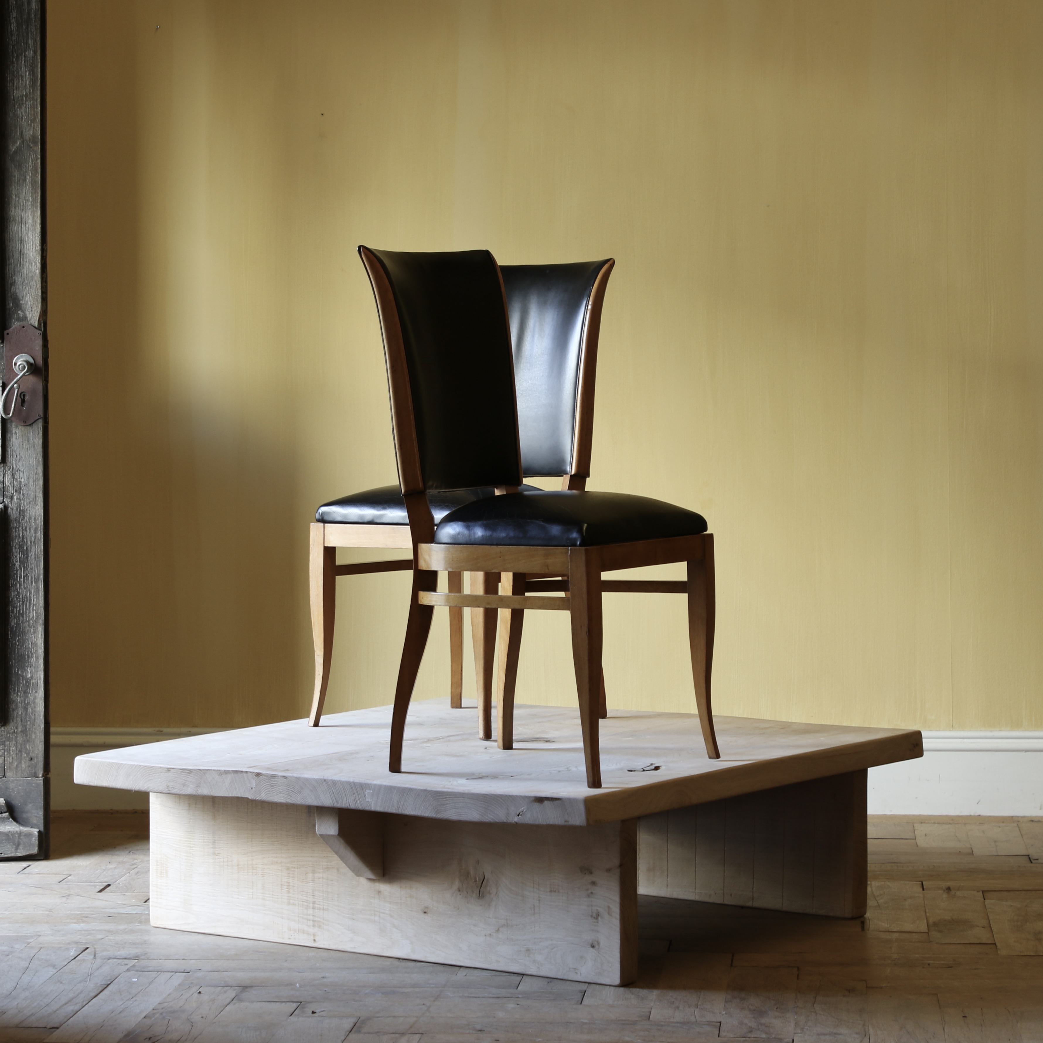 155-39 - French Art Deco Chairs // Set of Six