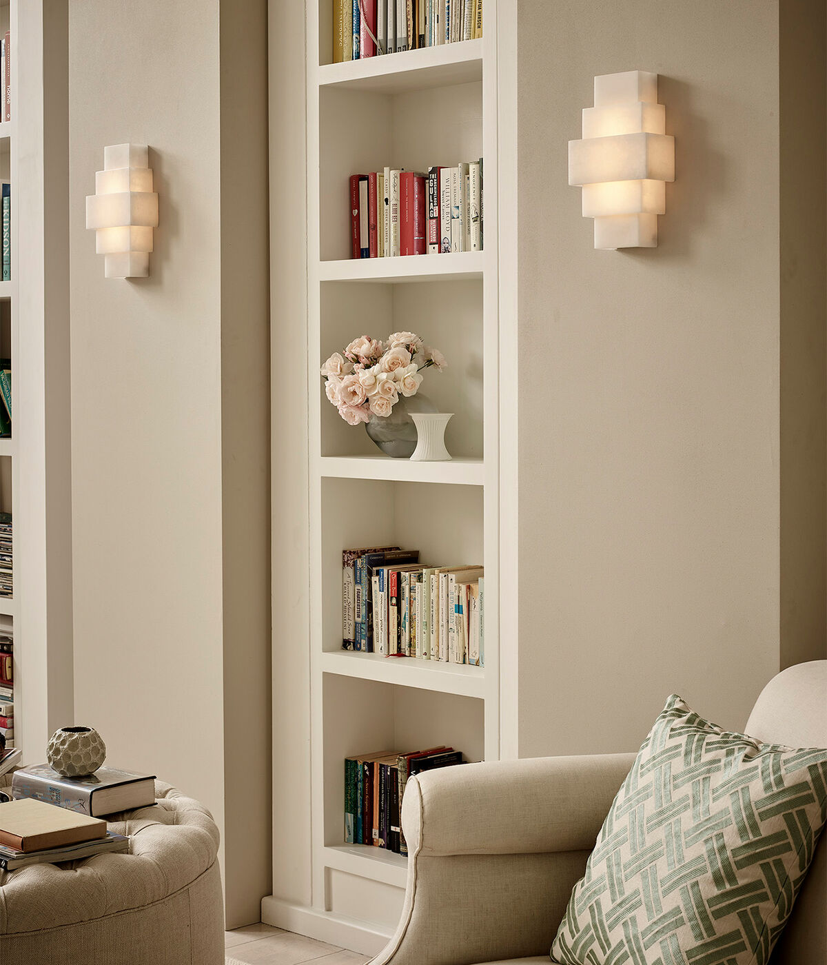 151-82 - Drummond Alabaster Wall Light // Vaughan Designs