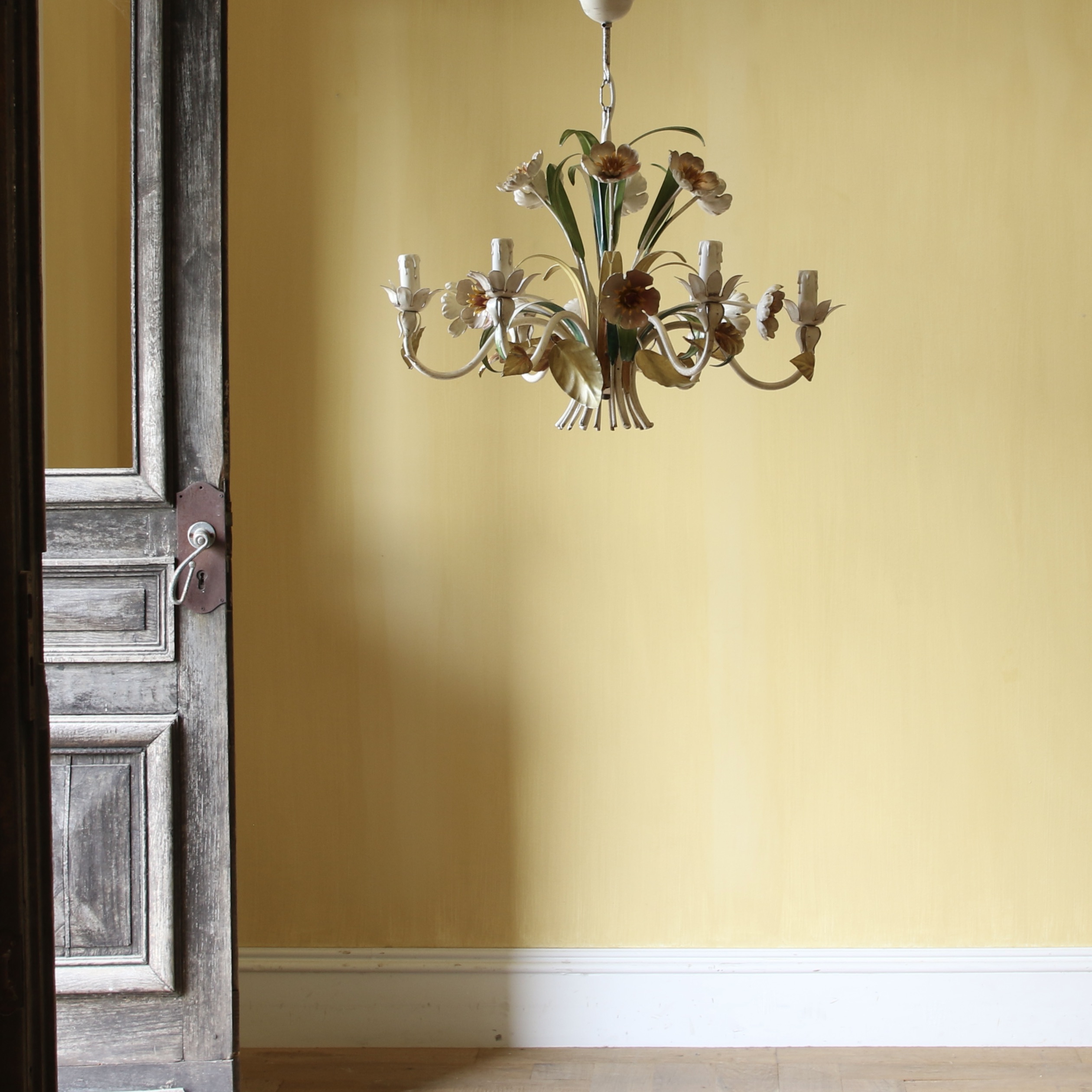 155-57 - Hand-Painted Chandelier