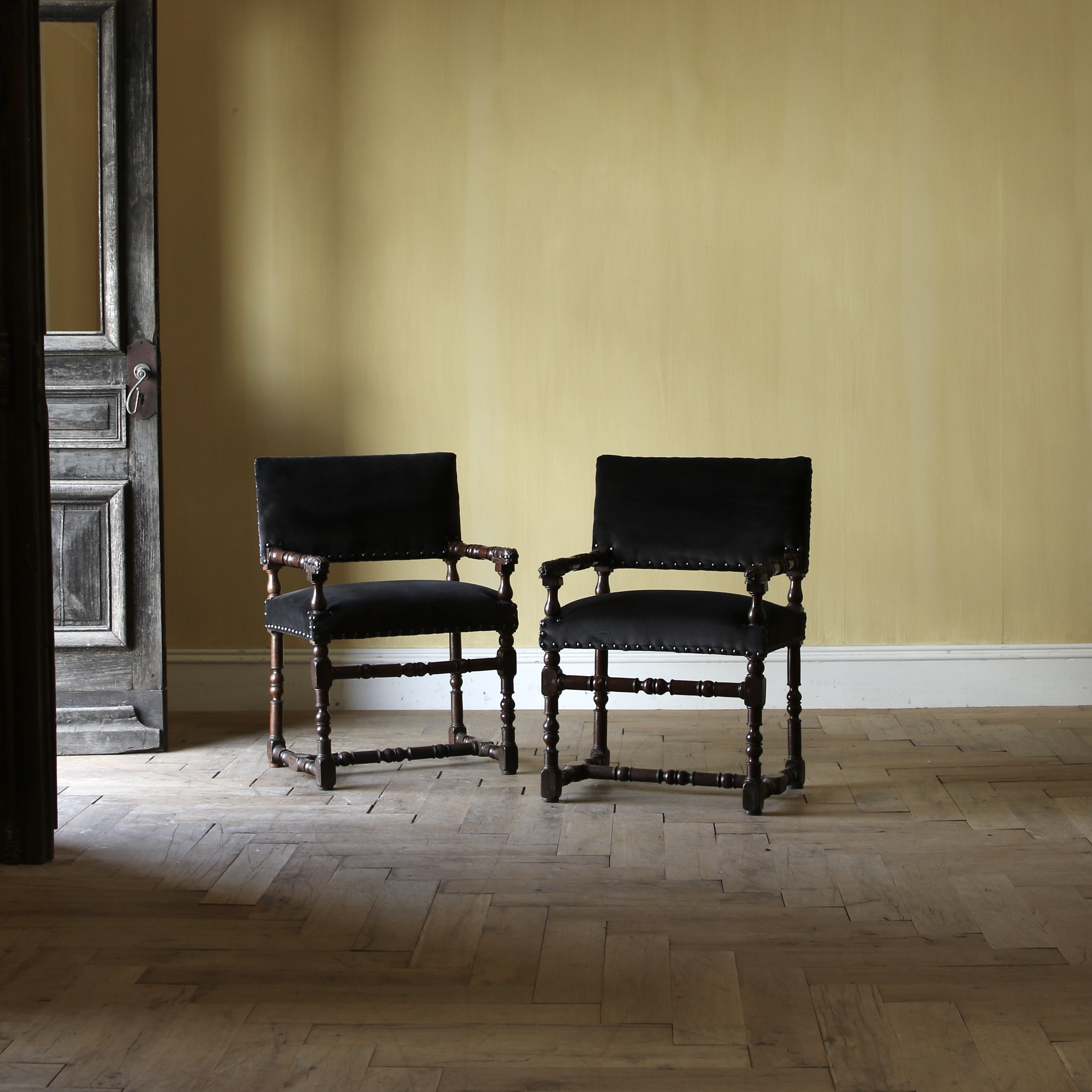 156-12 - Pair of Early English Chairs