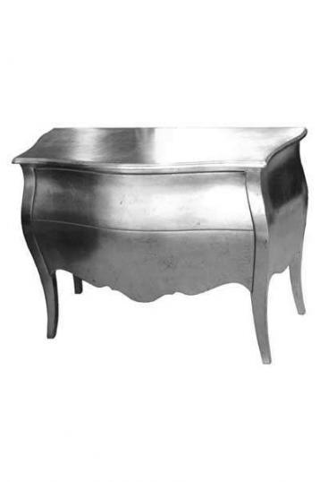 Silver Commode with Glass Handles