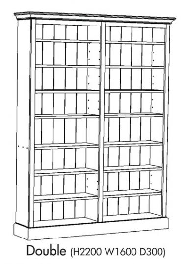 Double Unit Bookcase