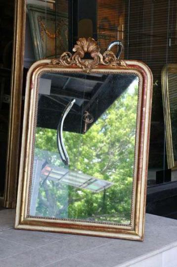 French Louis Philippe Crested Mirror